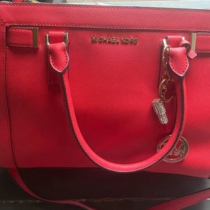 Michael Kors Dillon dark sangria satchel